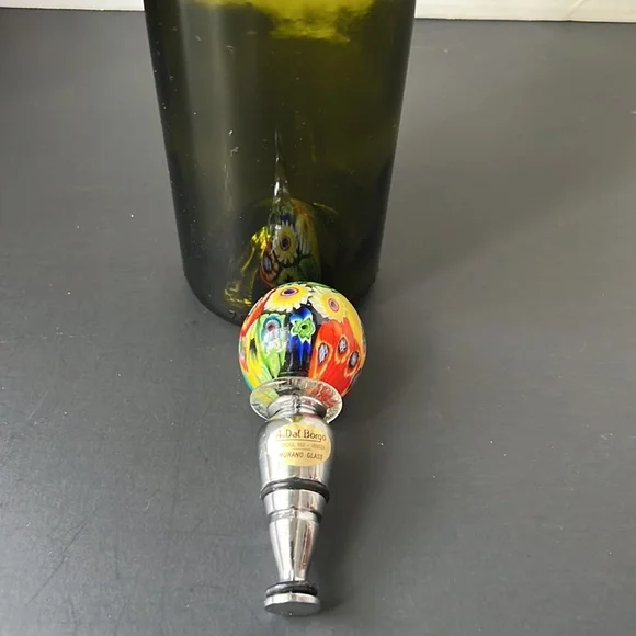 A.Dal Borgo Murano Glass Wine Stopper #453 - Picture 2 of 7
